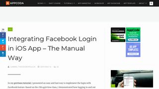 Integrating Facebook Login in iOS Apps - The Manual Way - AppCoda