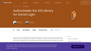 AuthorizeMe: Social Network Login with the iOS Library - RubyGarage