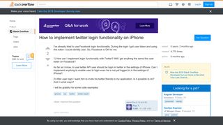 How to implement twitter login functionality on iPhone - Stack ...