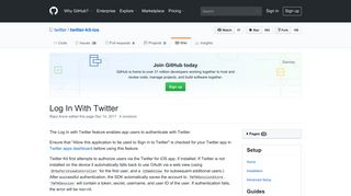Log In With Twitter · twitter/twitter-kit-ios Wiki · GitHub