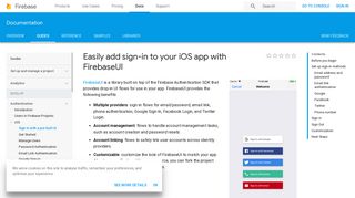 Easily add sign-in to your iOS app with FirebaseUI | Firebase