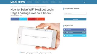 How to Solve WiFi HotSpot Login Page Loading Error on iPhone ...