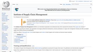 Institute of Supply Chain Management - Wikipedia