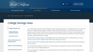 College Savings Iowa | iowatreasurer.gov - State Treasurer of Iowa