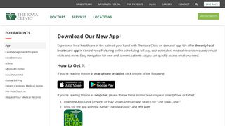 App - The Iowa Clinic