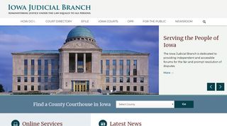 Iowa Judicial Branch: Administering Justice Under Law Equally To All ...