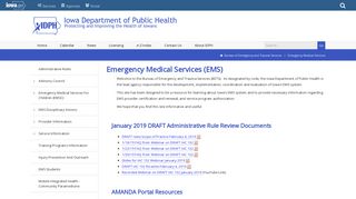 Emergency Medical Services - Home - Iowa Department of Public Health