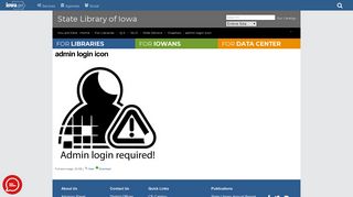 admin login icon — State Library of Iowa