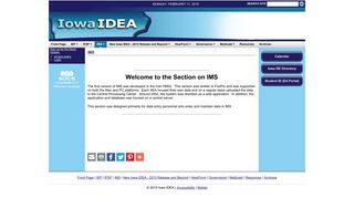 Iowa IDEA - About IMS