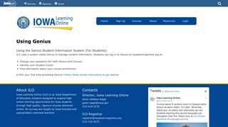 Using Genius | Iowa Learning Online