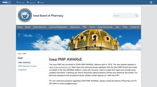 Iowa PMP AWARxE | Iowa Board of Pharmacy