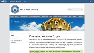 Prescription Monitoring Program | Iowa Board of Pharmacy
