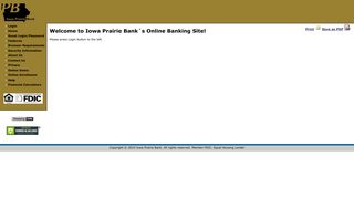 Iowa Prairie Bank´s Online Banking Site!