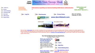 Danville State Savings Bank -- ONLINE