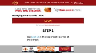 Managing Your Student Ticket - Iowa State University Athletics