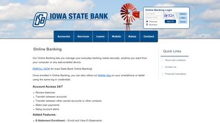 Online Banking :: Iowa State Bank