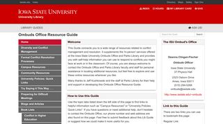 Off-Campus Login - Ombuds Office Resource ... - ISU Library Guides