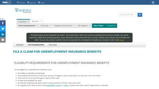 File a Claim for Unemployment Insurance Benefits - Iowa Workforce ...