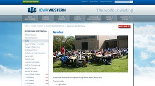 Registration and Withdrawal - Iowa Western Community College