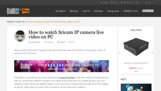 How to watch Sricam IP camera live video on PC | GearBest Blog