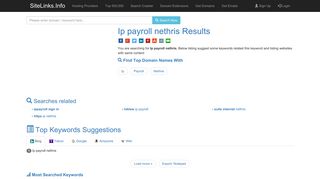 Ip payroll nethris Results For Websites Listing - SiteLinks.Info