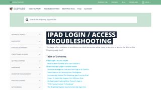 App iPad Login / Access Troubleshooting | ShopKeep Support