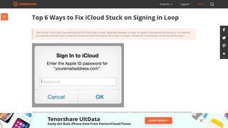 Top 6 Ways to Fix iCloud Sign in Loop or Stuck on iPhone, iPad