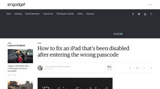 How to fix an iPad that's been disabled after entering the wrong ...