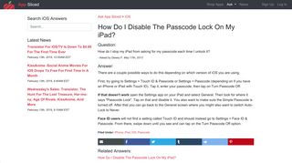 How Do I Disable The Passcode Lock On My iPad? - App Sliced