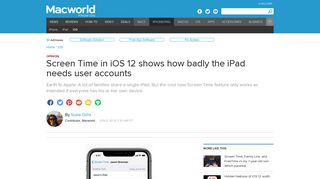 Screen Time in iOS 12 shows how badly the iPad needs user accounts