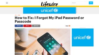 How to Fix: I Forgot My iPad Password or Passcode - Lifewire