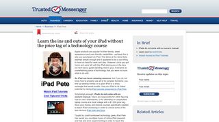 iPad Pete Review - Tutorials and Instructions for iPad