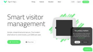 Sign In App | Smart Visitor Management | Free 15 day trial