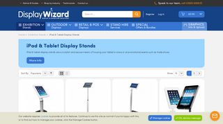 iPad Display Stands | Tablet Holders for Exhibitions | Display Wizard