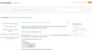 Review and Submit Course Assignments (iOS for Students ...