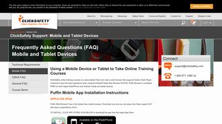 FAQ - ClickSafety Online Training with Mobile and Tablet Devices ...