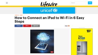 How to Connect an iPad to Wi-Fi in 6 Easy Steps - Lifewire