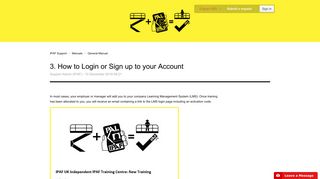 3. How to Login or Sign up to your Account – IPAF Support