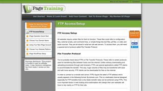 FTP Access/Setup - iPage Review Training