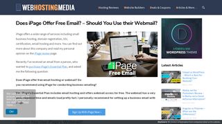 Does iPage Offer Free Email? – Should You Use their Webmail?