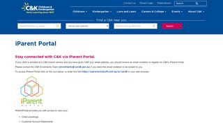 iParent Portal | C&K - childcare and kindergarten