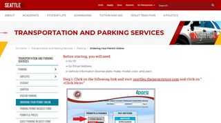 Ordering Your Permit Online - Parking - Transportation and Parking ...