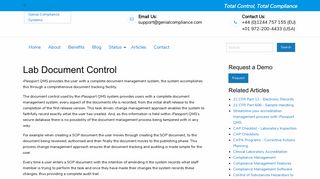 Lab Document Control | Genial Compliance Systems| Genial ...