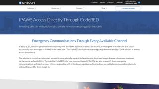 Integrated IPAWS Capabilities in CodeRED | OnSolve