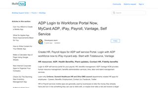 ADP Login to Workforce Portal Now, MyCard.ADP, iPay, Payroll ...
