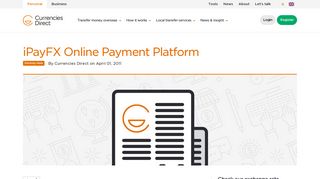iPayFX Online Payment Platform | Currencies Direct