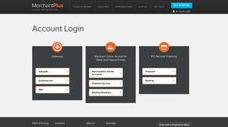 Account Login - Payment Processing with MerchantPlus