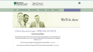 Your Financial Planning Centre - Client Account Login