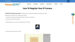 How To Register Your IP Camera - Power CCTV