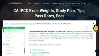CA IPCC Exam Weights, Study Plan, Tips, Pass Rates, Fees